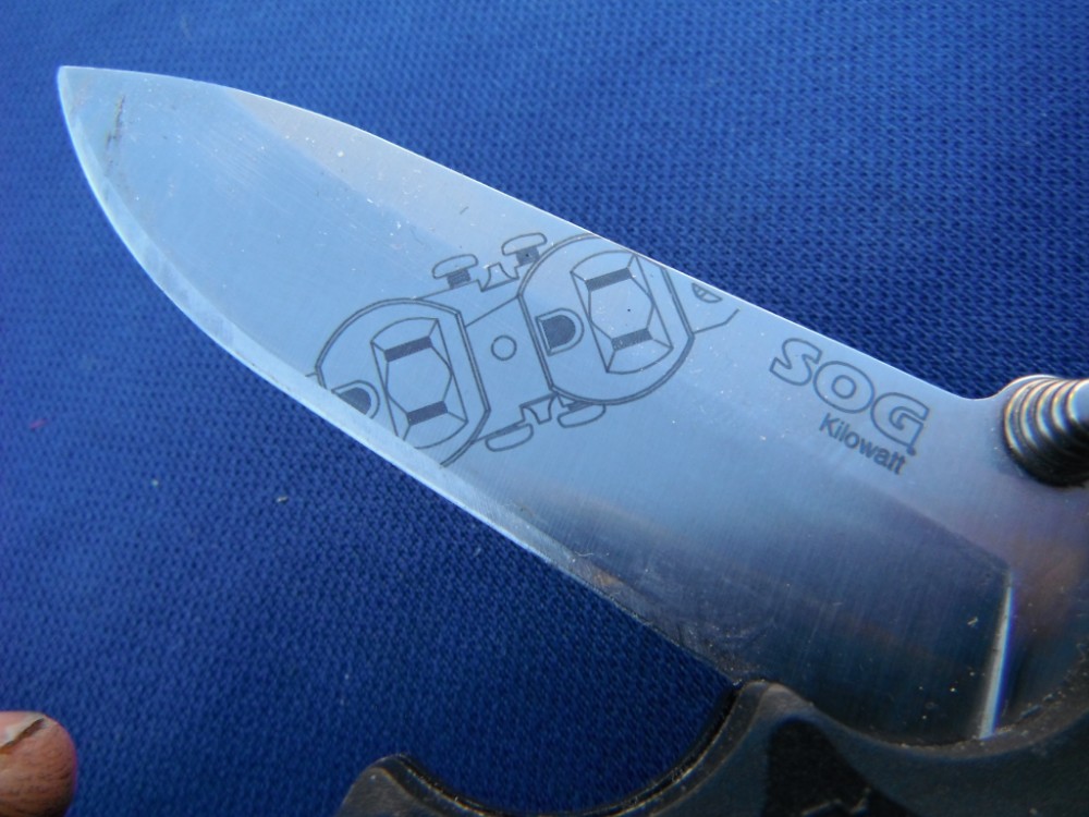 SOG EL01CP Kilowatt Electricians Pocket Knife with Wire Stripping Multi Tool, 3.4 Inch AUS8 Blade