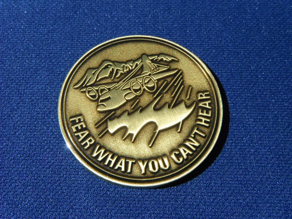 Lot of 2 Coins 43rd Electronic Combat Squadron Compass Call Air Force