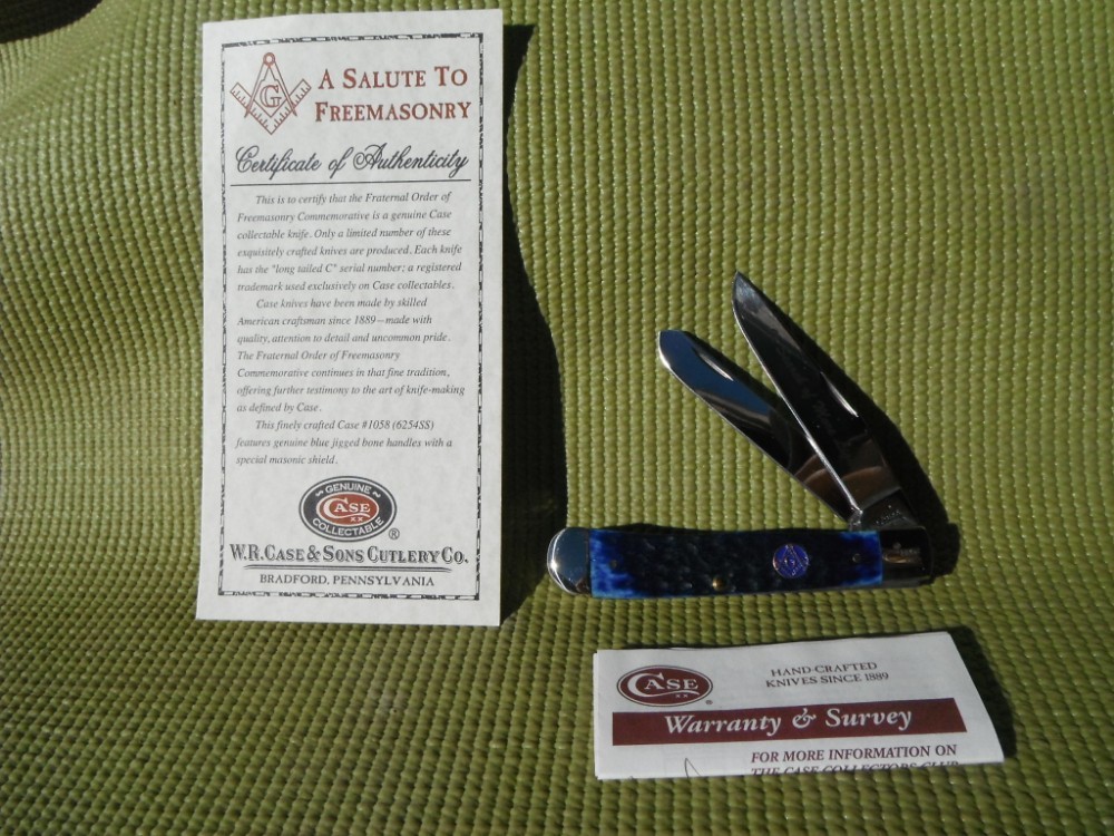 Case XX A Salute To Freemasonry Commemorative Case Trapper knife