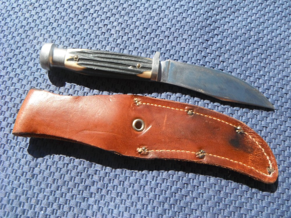 Vintage Queen Cutlery 98 Stainless Skinner Knife Fixed Blade