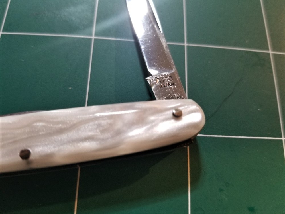 ATCO JAPAN 25 IMITATION PEARL PEN POCKET KNIFE UNUSED