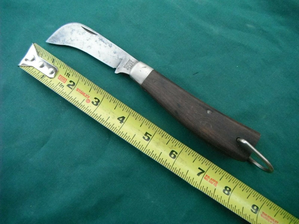Vintage Schrade Walden NY USA 136 Hawkbill lineman's knife / Pruning Knife