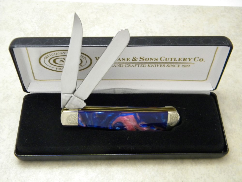 Case XX USA 9207 Engraved Bolster Series 7 Dot Mini Trapper Knife NIB
