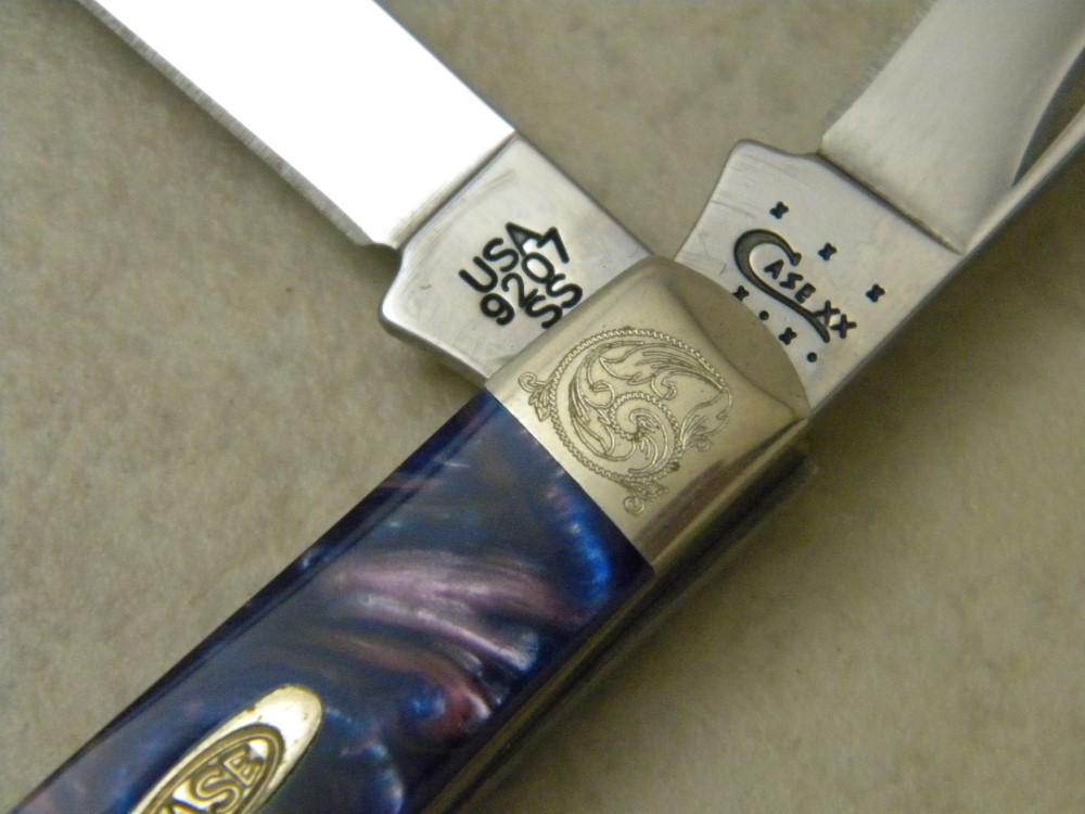 Case XX USA 9207 Engraved Bolster Series 7 Dot Mini Trapper Knife NIB