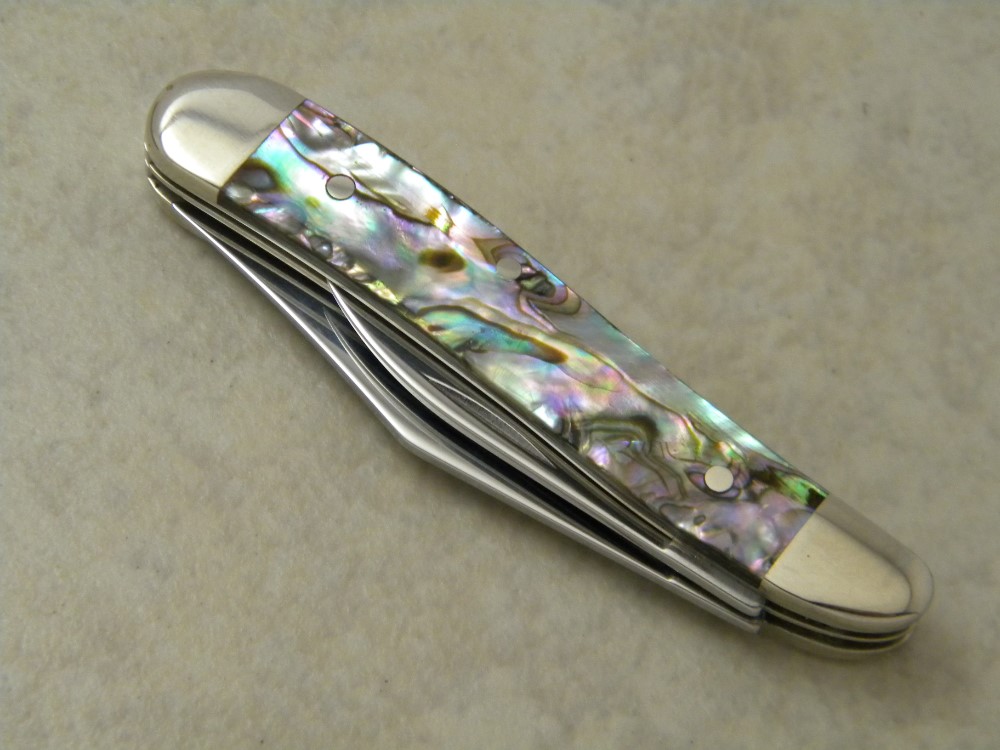 Case XX SS USA 2014 Abalone Pearl 8220 125 Years Peanut Knife NIB
