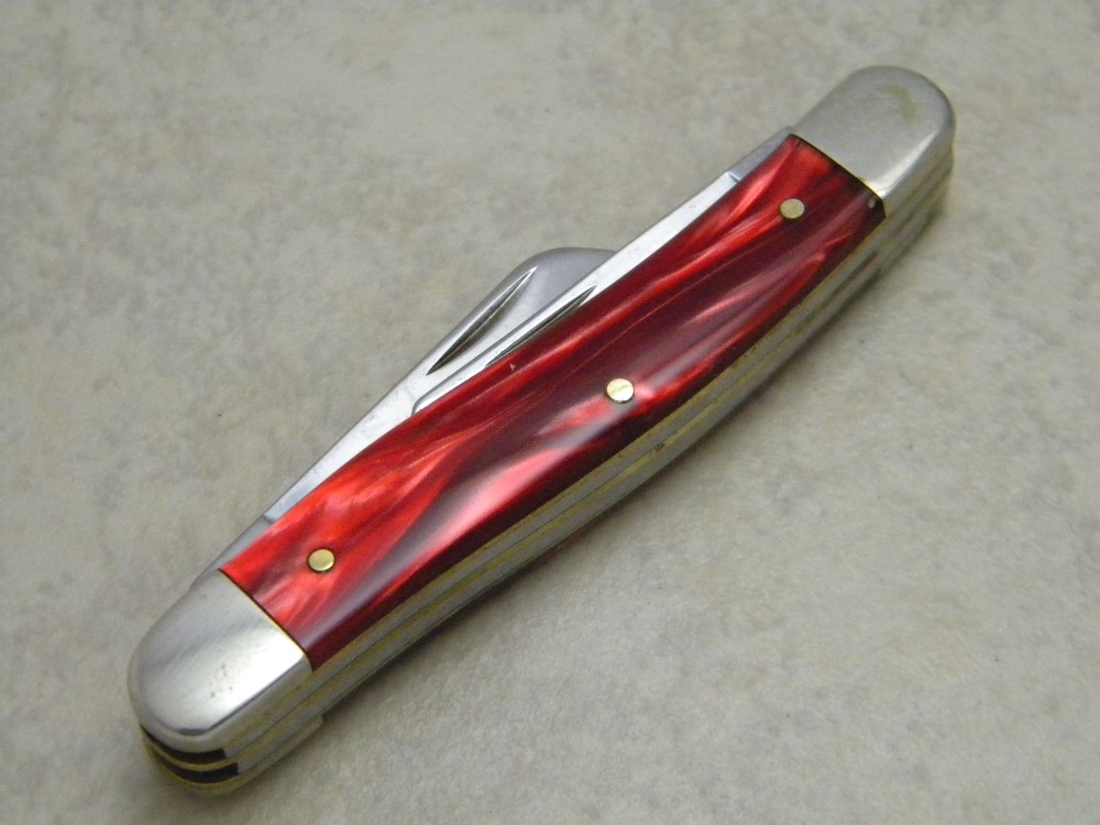 Case XX USA 2018 Red Pearl 10318 SS Serpentine Stockman Knife in Box