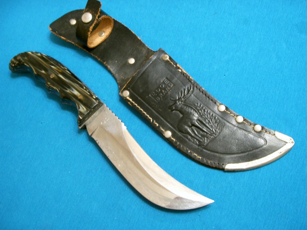 VINTAGE GCCO G.C.CO GUTTMAN TRAPPER 379 ITALY FIXED BLADE HUNTING