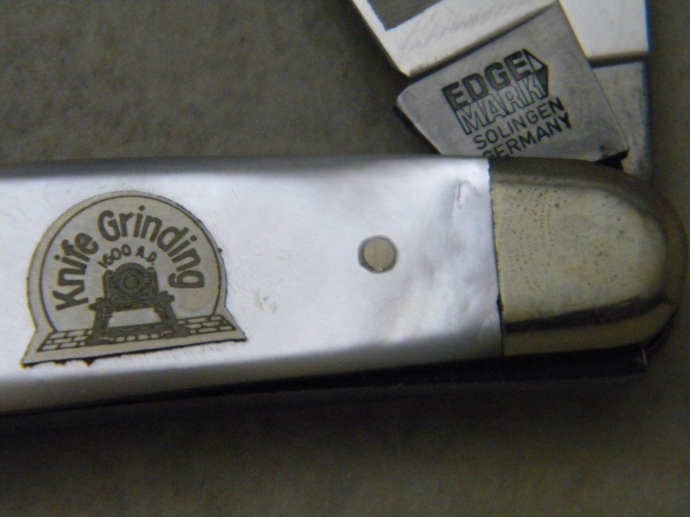 Edge Mark Solingen Germany History of Cutlery Knife Grinding Pearl