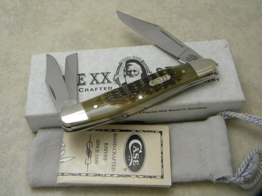 Case XX Select USA 6347 WH SS Bone Whittler Knife NIB 1998