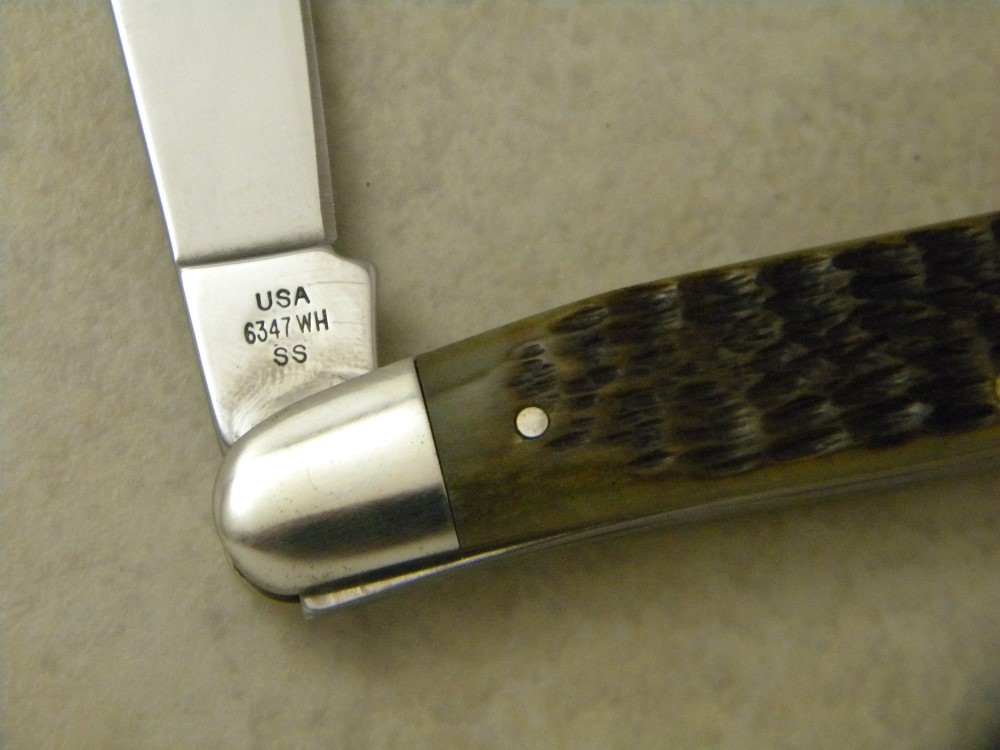 Case XX Select USA 6347 WH SS Bone Whittler Knife NIB 1998