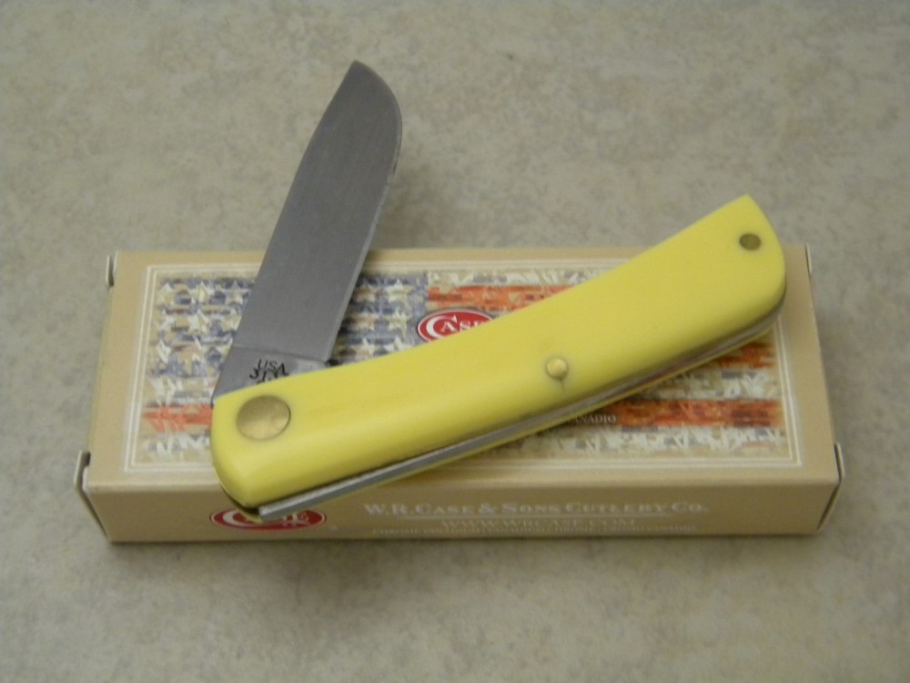 Case XX USA 2018 3137 CV Yellow Sodbuster Knife NIB