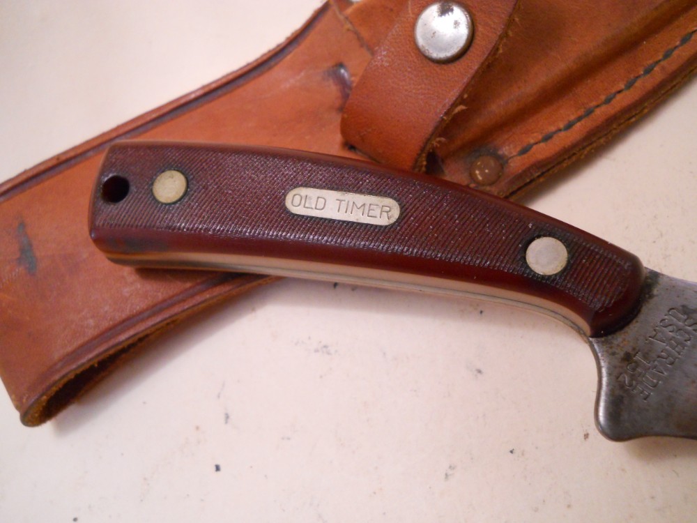 Schrade OT 152 Sharpfinger Knife / Sheath