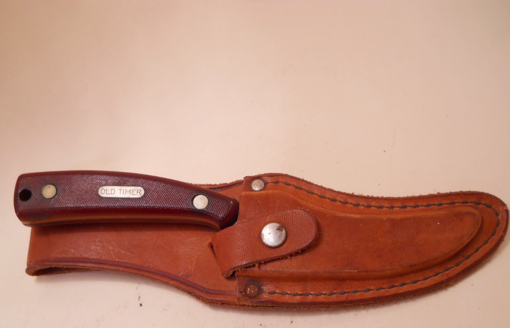 Schrade OT 152 Sharpfinger Knife / Sheath