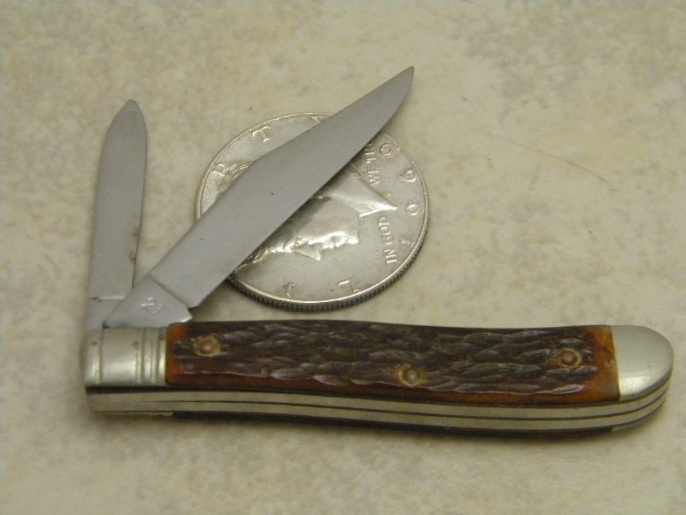 Camillus New York USA Bone 21 Peanut Jack Knife