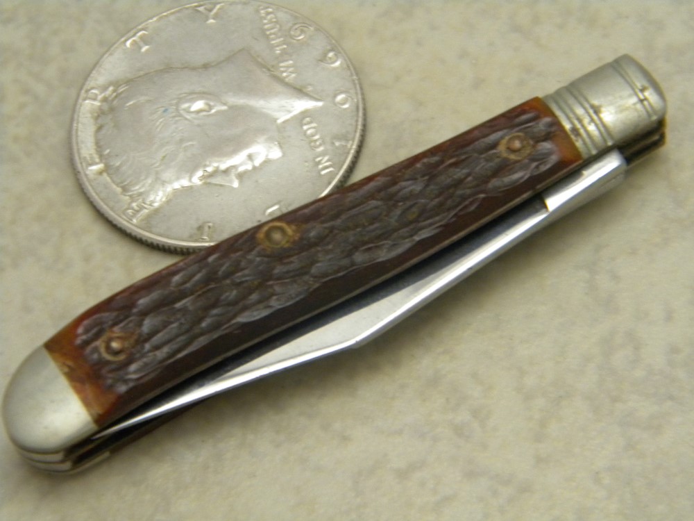 Camillus New York USA Bone 21 Peanut Jack Knife