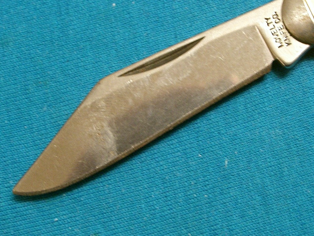 VINTAGE NOVELTY KNIFE CO USA SMOKY MOUNTAIN KNIFE WORKS AD EQUAL END