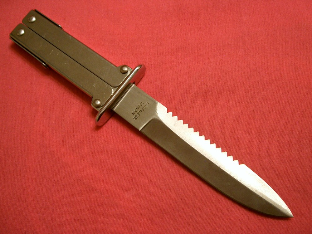 FURY PANTOGRAPH PARACHUTE PARATROOPER KNIFE TACTICAL COMBAT DAGGER