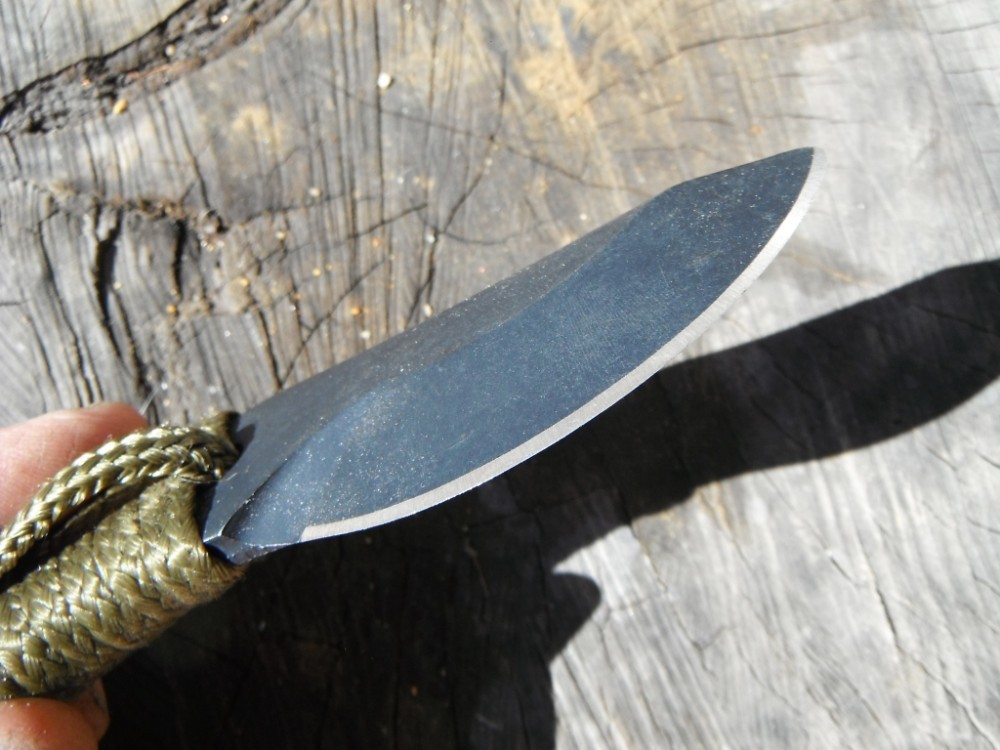Early Grayman Knives Single Bevel (chisel grind) Small EDC Fixed Blade Knife No Sheath. Made in USA!