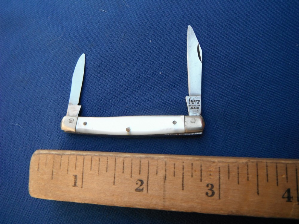 Vintage Imperial Sabre Japan 610 Pearl Handle Folding Pocket Knife
