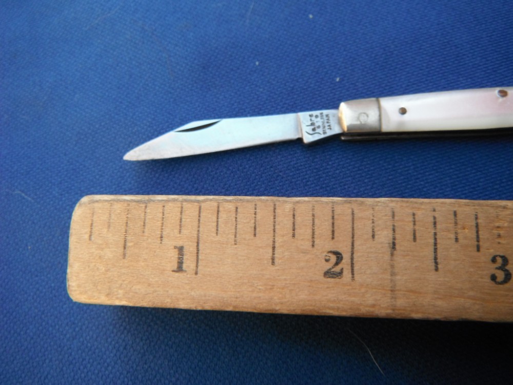 Vintage Imperial Sabre Japan 610 Pearl Handle Folding Pocket Knife