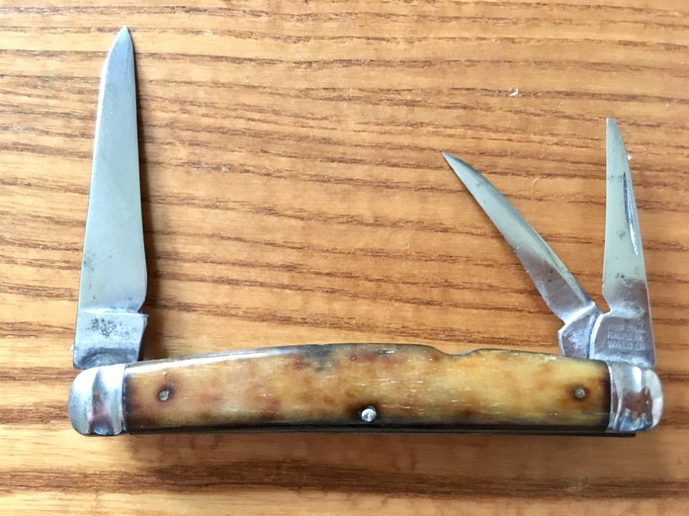 Antique Hammer Brand New York Knife Co Walden Congress Whittler Knife