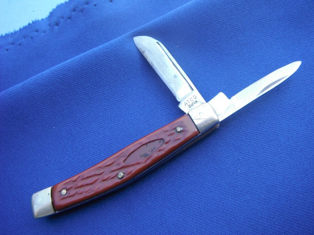 Atco Japan folding 2 blade pocket knife. Made in Japan!!!