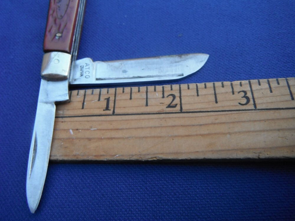 Atco Japan folding 2 blade pocket knife. Made in Japan!!!