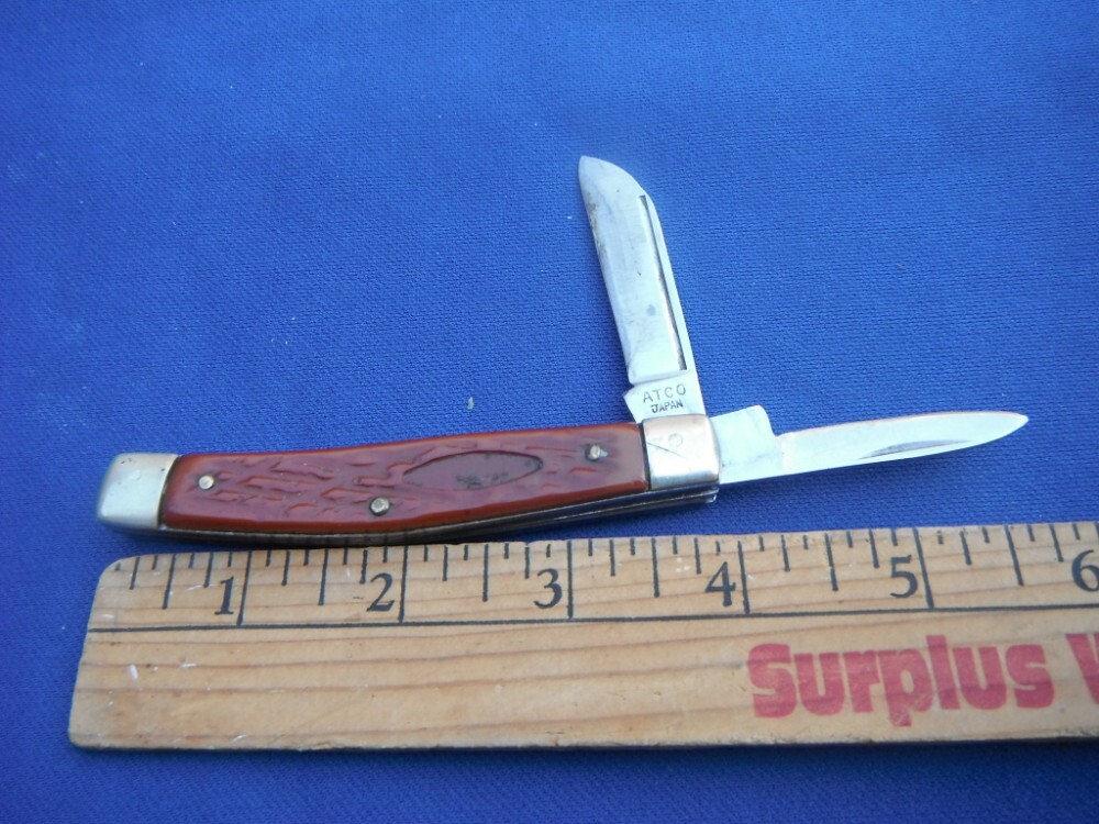 Atco Japan folding 2 blade pocket knife. Made in Japan!!!