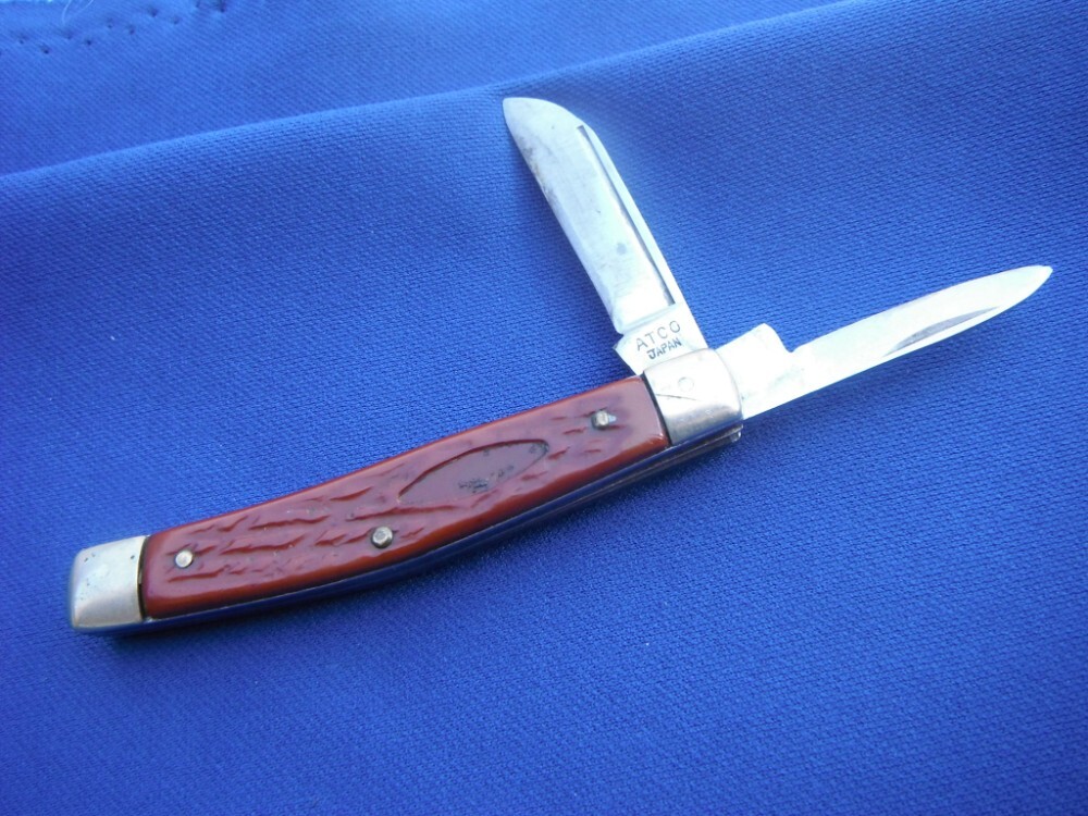 Atco Japan folding 2 blade pocket knife. Made in Japan!!!
