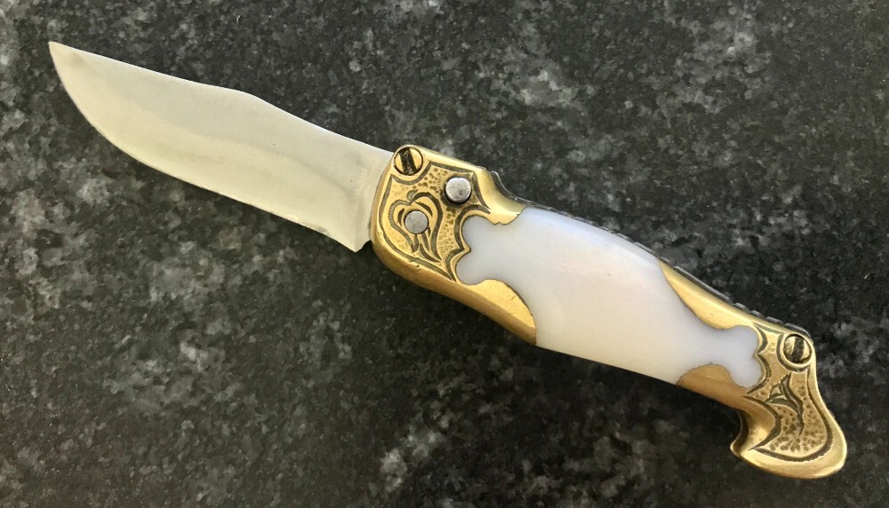 Vintage Miniature Russian Prison Knife (RPK) Switchblade, Boot Shape