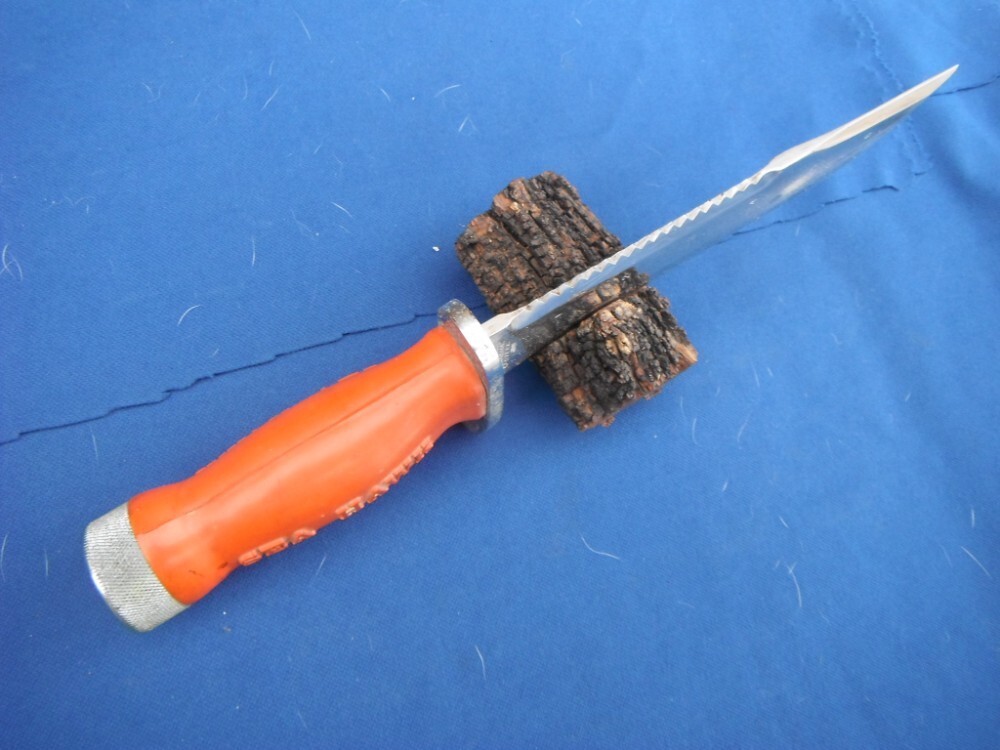 Aqua Lung US Divers Sea Hawk Scuba Dive Diving Knife w/Scabbard Made in