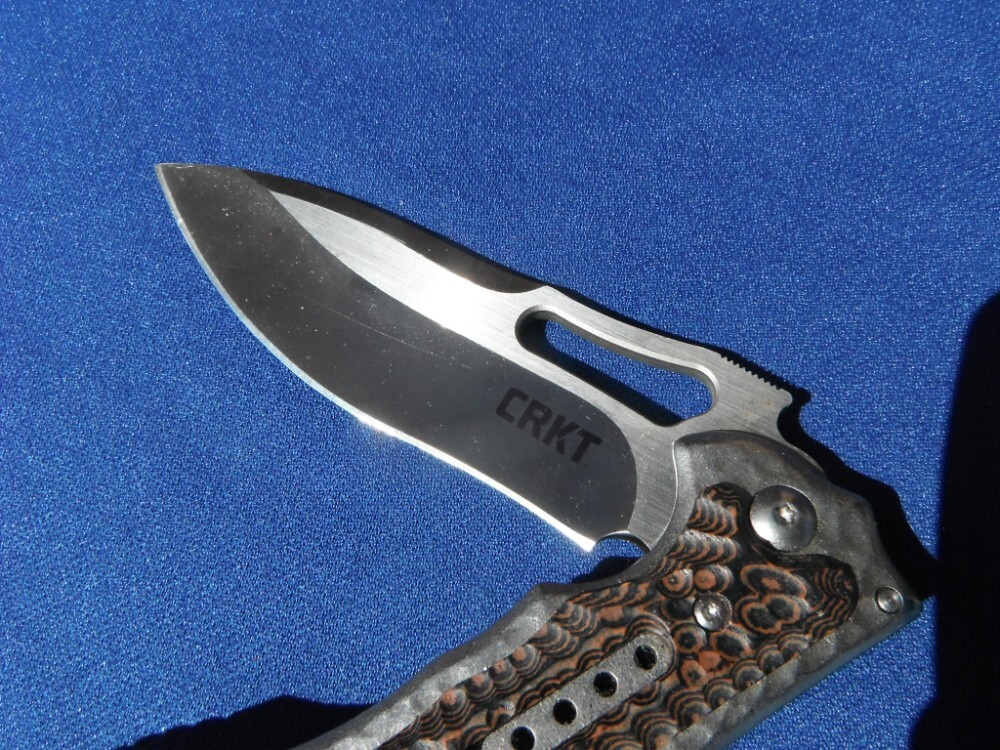 CRKT FOSSIL IKOMA DESIGN 5470 LOCKBACK CAMPING SURVIVAL FOLDING HUNTER