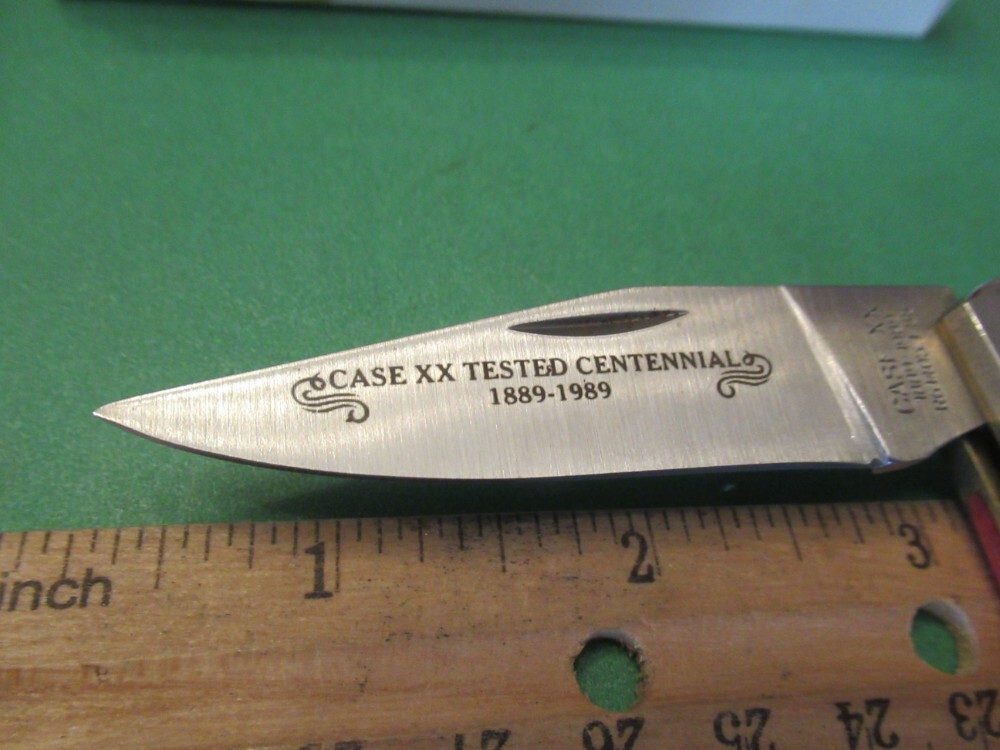 Case XX 1989 Centennial Red Bone Lock Back Pattern # R61405 L SS Case XX 1989 Centennial Red Bone Lock Back Pattern # R61405 L SS