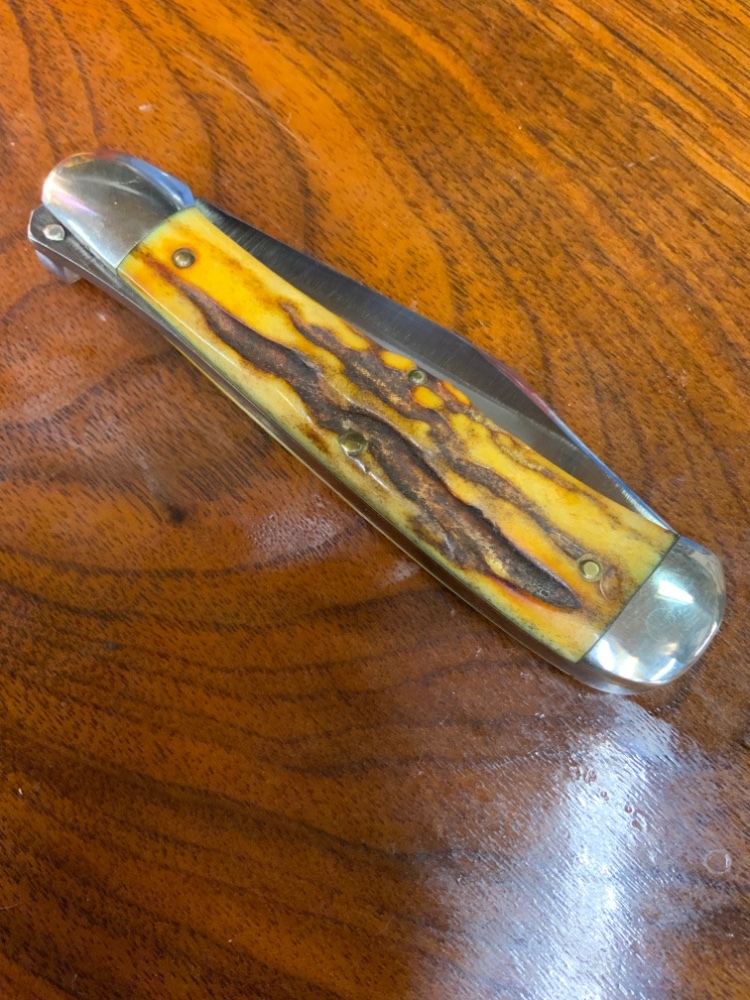 Jaeger Bros. Beautiful Stag Auto Knife