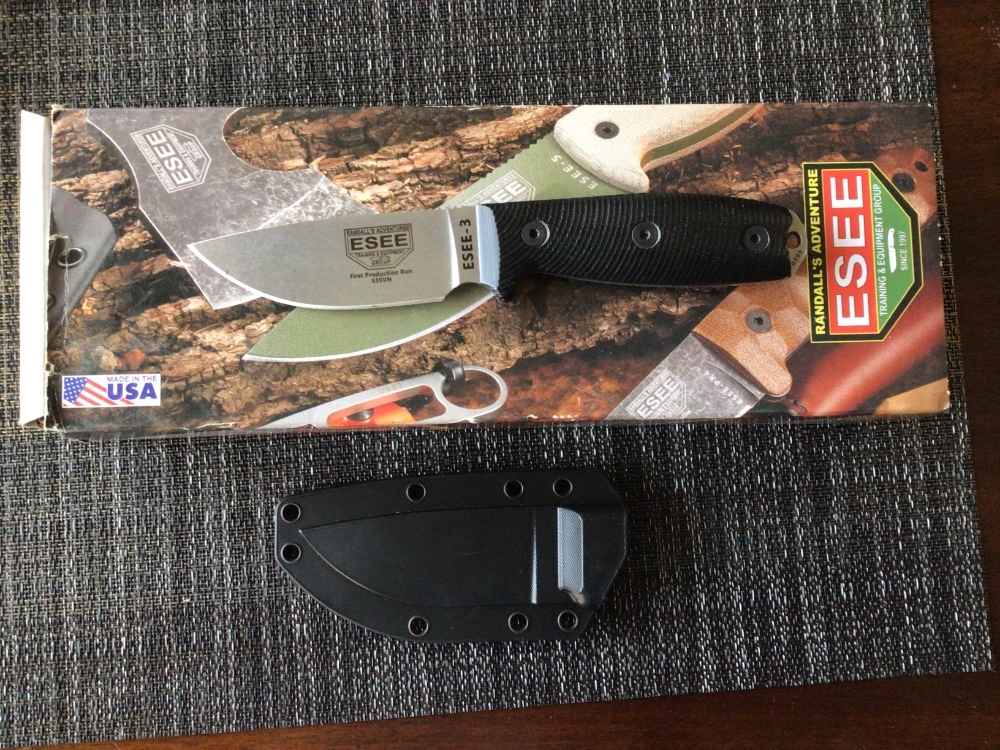ESEE model ESEE3 in 35v steel in box