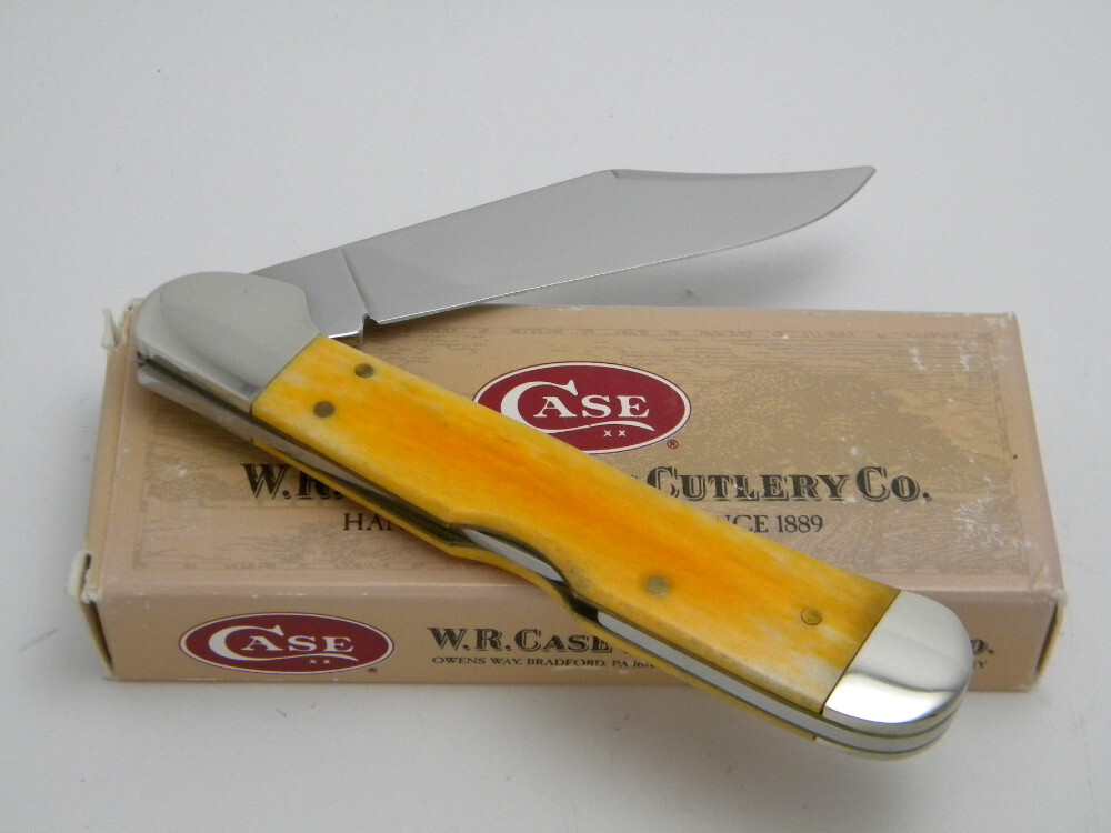 希少 黒入荷！ Case XX USA 1998 61549L Smooth Orange Bone Copperlock Knife その他
