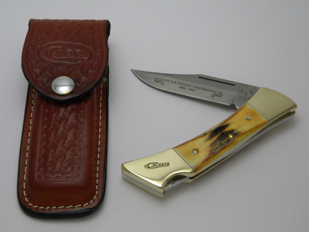 【2024A/W新作★送料無料】 1989 USA SS XX Case 5159 Lockback Stag Centennial Tested L ハンティングナイフ、狩猟刀