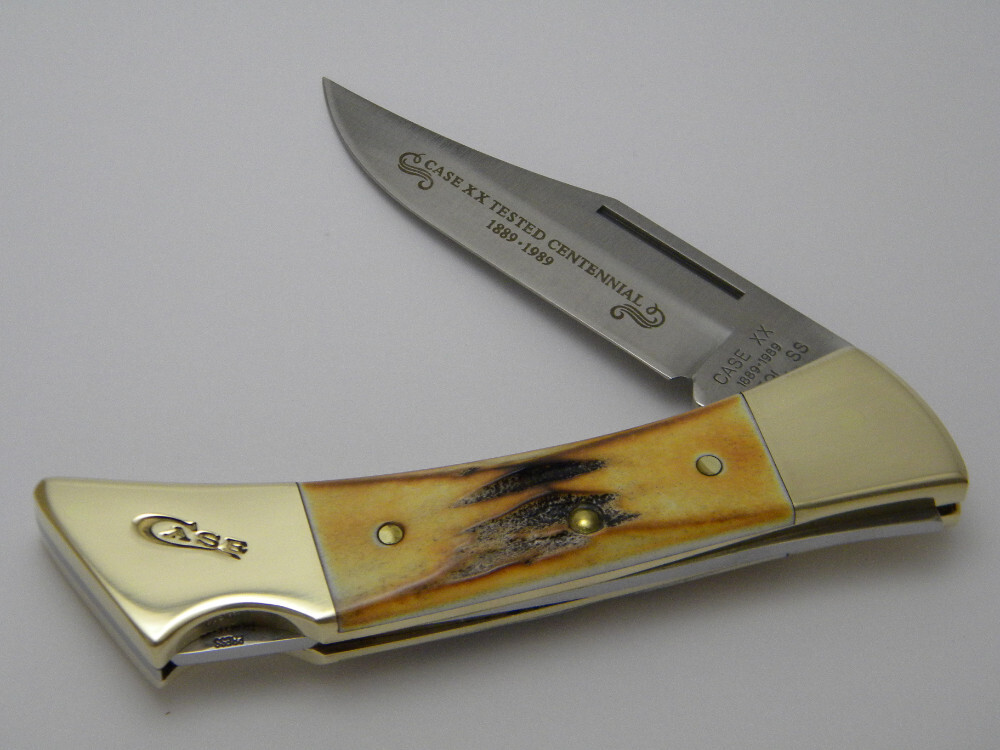 人気特価をすべて Case XX SS USA 1989 5159 L Tested Centennial Stag Lockback ハンティングナイフ、狩猟刀