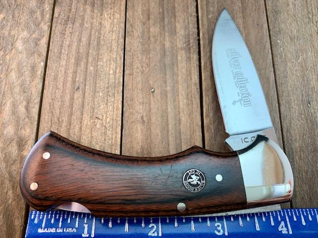 IC Cut Seki Japan Silver Collection Lockback Pakkawood Handles IC Cut Seki Japan Silver Collection Lockback Pakkawood Handles