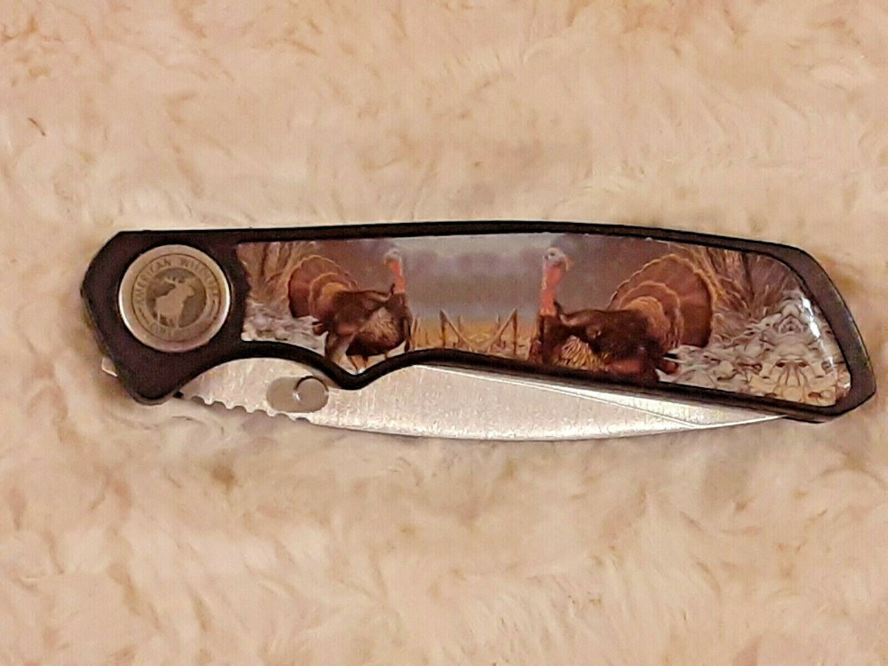 BUDK AMERICAN WILDLIFE COLLECTION POCKET KNIVES WILD TURKEYS