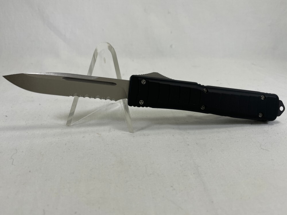 2004 MICROTECH Ultratech II Black Combo OTF Automatic MINT IN POUCH (Z