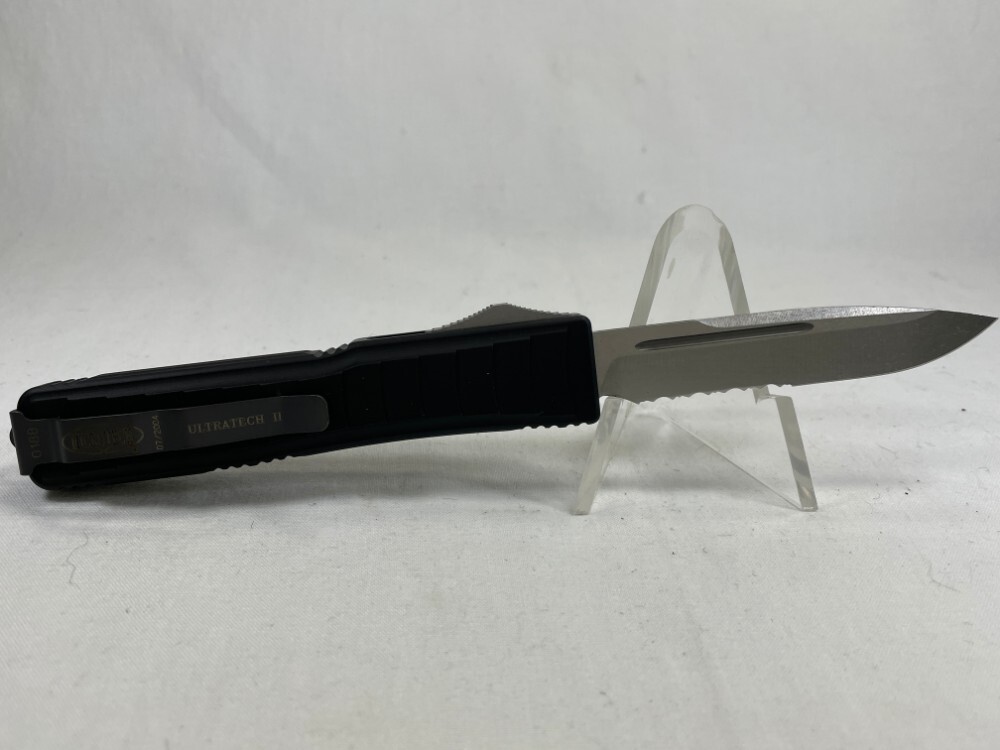 2004 MICROTECH Ultratech II Black Combo OTF Automatic MINT IN POUCH (Z