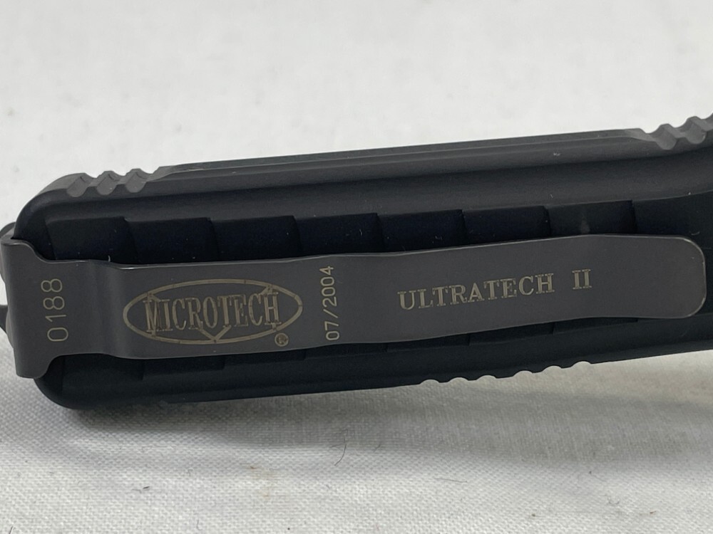 2004 MICROTECH Ultratech II Black Combo OTF Automatic MINT IN POUCH (Z