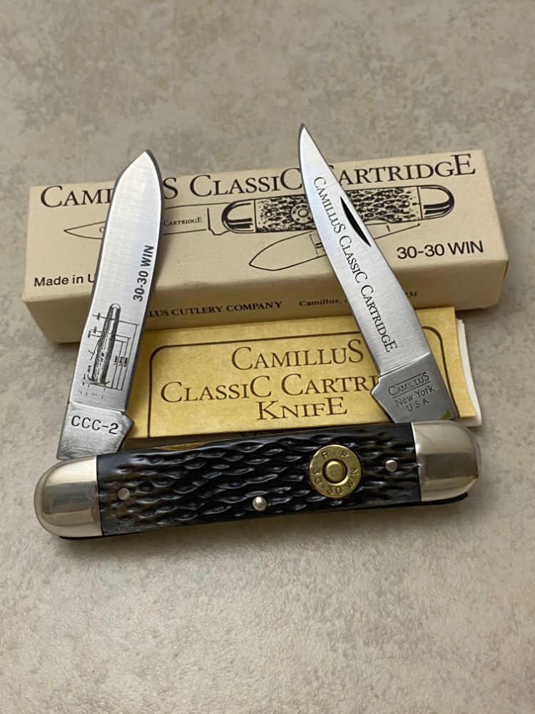 Camillus NY USA CCC-2 Bone Classic Cartridge 30-30 WIN Knife in Box