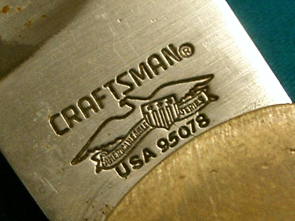 Vintage craftsman american eagle usa 95078 aca edge folding hunter