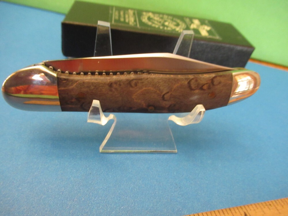 Queen Cutlery Titusville Pa. Birds Eye Maple Copperhead Liner Lock ...