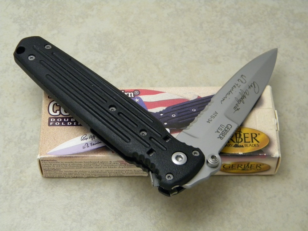 Gerber USA Applegate Fairbairn ATS34 Covert Folder Linerlock Knife in