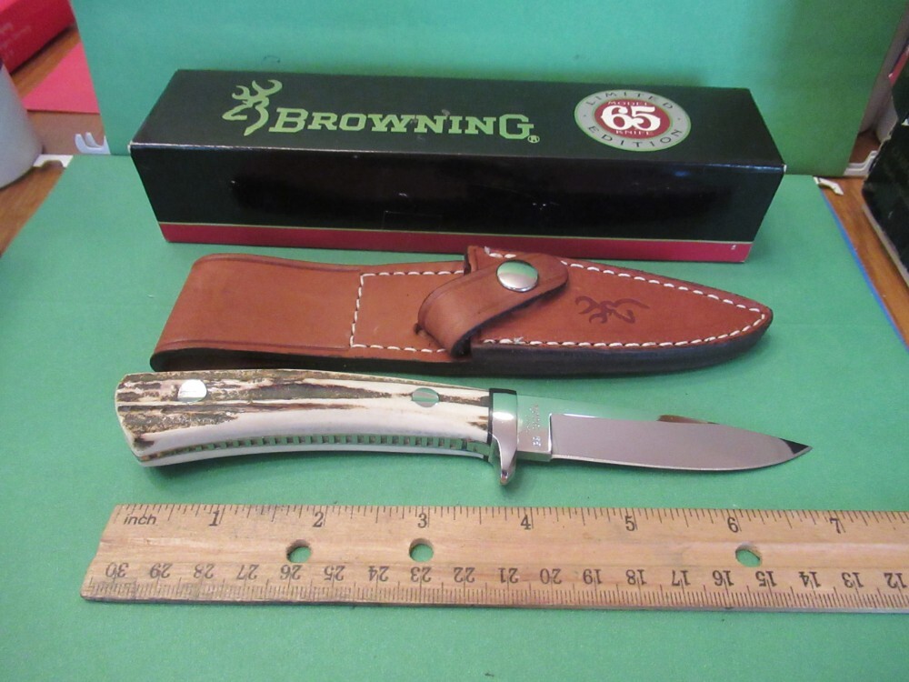 Browning Limited Edition Stag Fixed Blade Model 65 