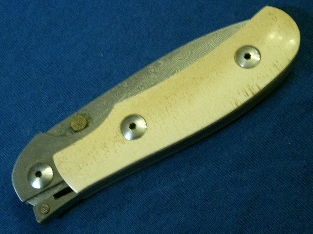 AG RUSSELL HATTORI COWRY X STEEL DAMASCUS SAN MAI LOCKBACK FOLDING ...