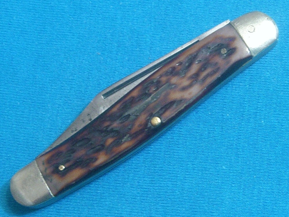 VINTAGE KUTMASTER UTICA NY USA STOCKMAN CATTLEMANS FOLDING POCKET KNIFE